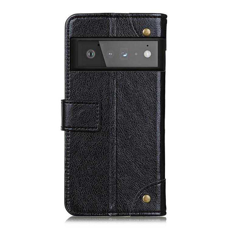 For Google Pixel 6 Pro Copper Buckle Nappa Texture Horizontal Flip Leather Case with Holder & Card Slots & Wallet