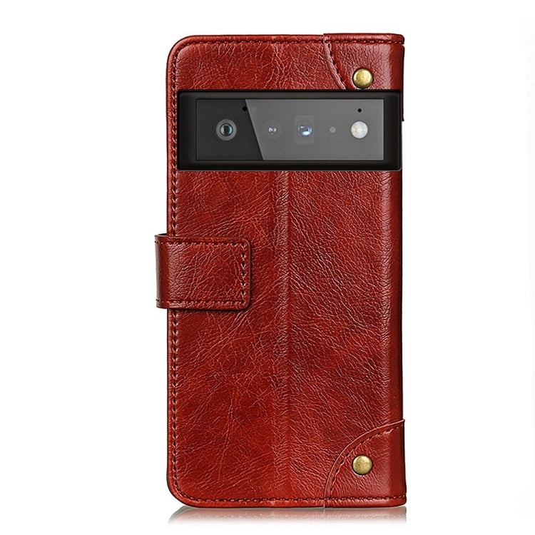 For Google Pixel 6 Pro Copper Buckle Nappa Texture Horizontal Flip Leather Case with Holder & Card Slots & Wallet