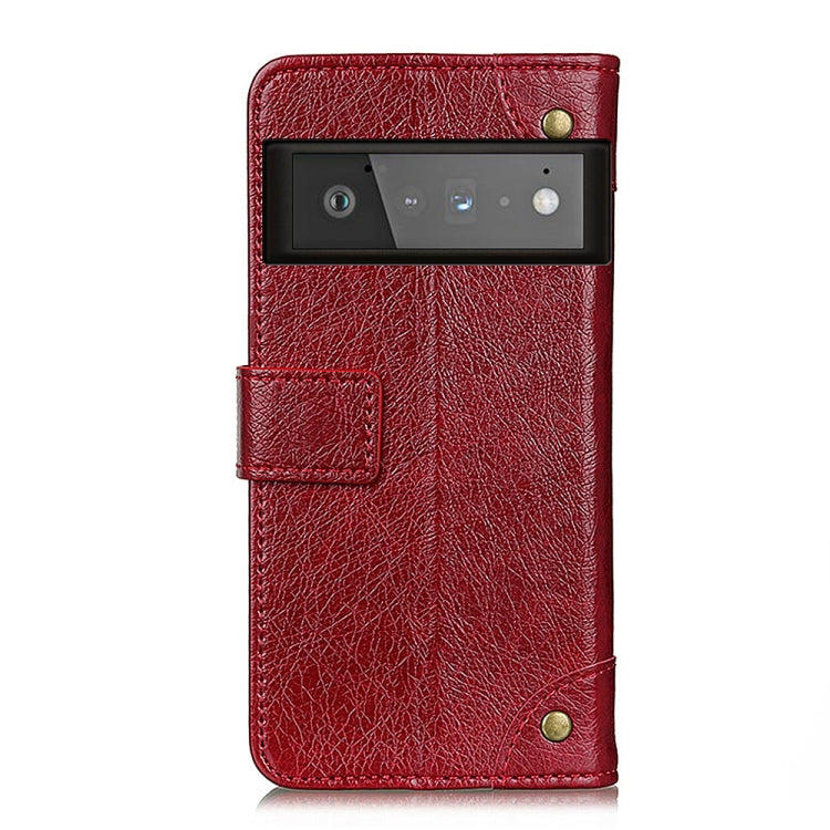 For Google Pixel 6 Pro Copper Buckle Nappa Texture Horizontal Flip Leather Case with Holder & Card Slots & Wallet