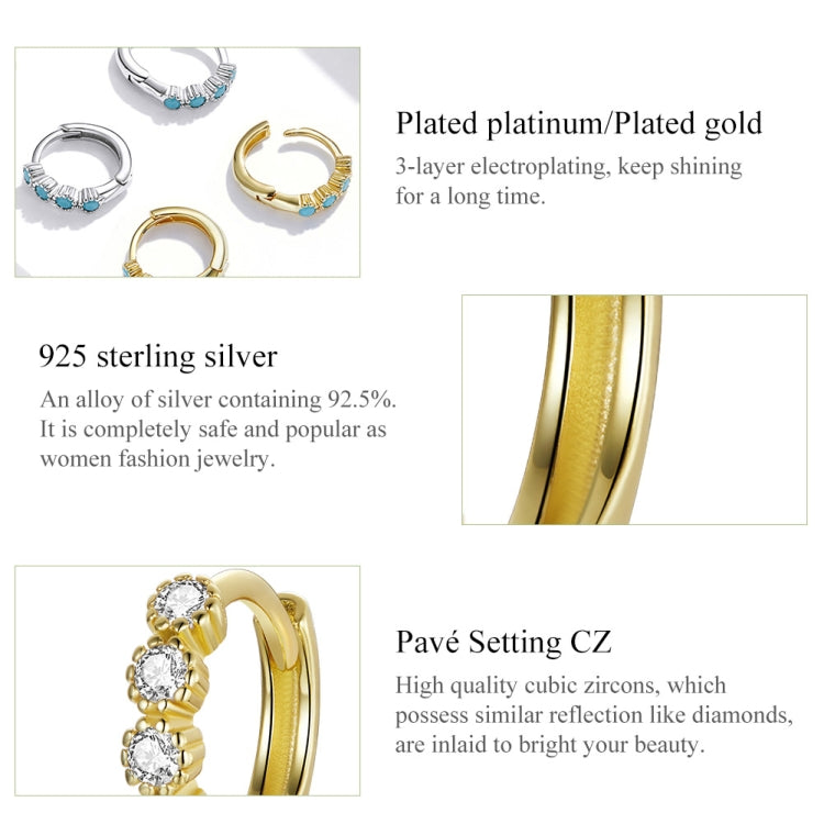 S925 Sterling Silver Simple Fashion Ear Buckle Women Earrings