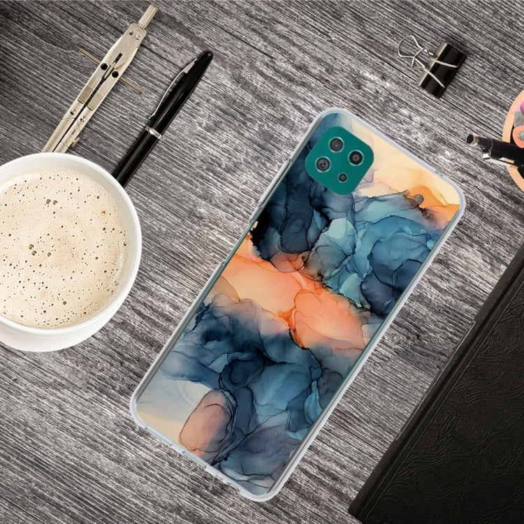 For Samsung Galaxy A22 5G Abstract Marble Pattern Protective Case