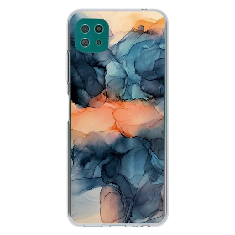 For Samsung Galaxy A22 5G Abstract Marble Pattern Protective Case