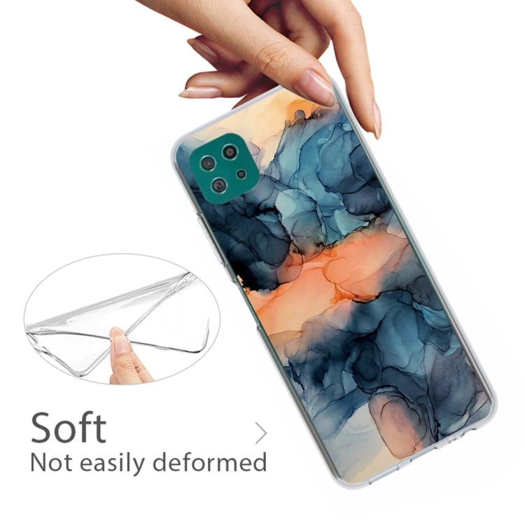 For Samsung Galaxy A22 5G Abstract Marble Pattern Protective Case