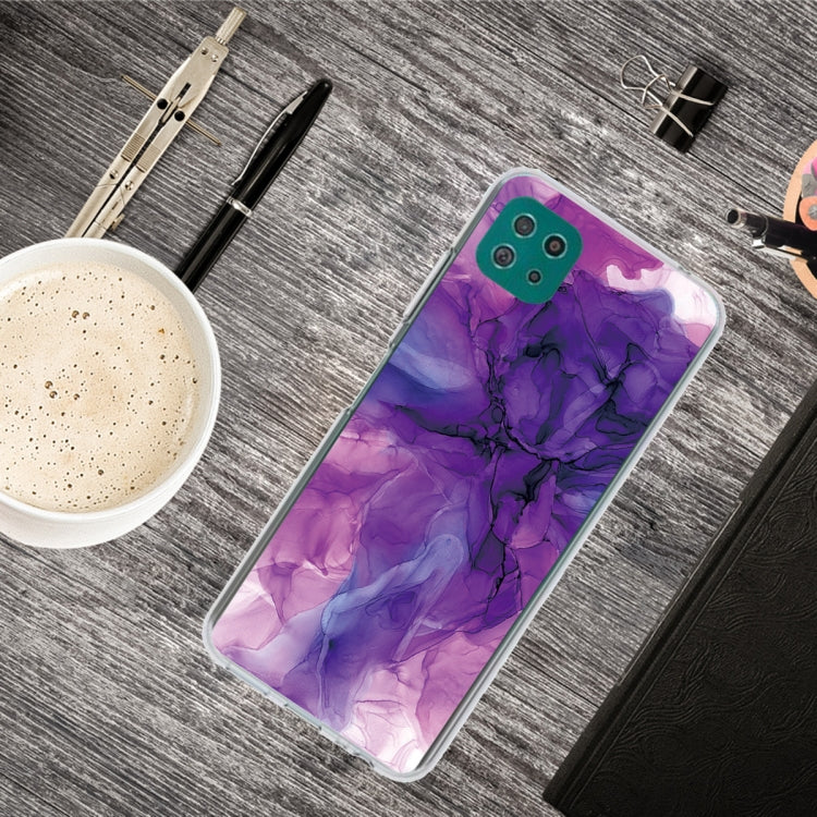 For Samsung Galaxy A22 5G Abstract Marble Pattern Protective Case