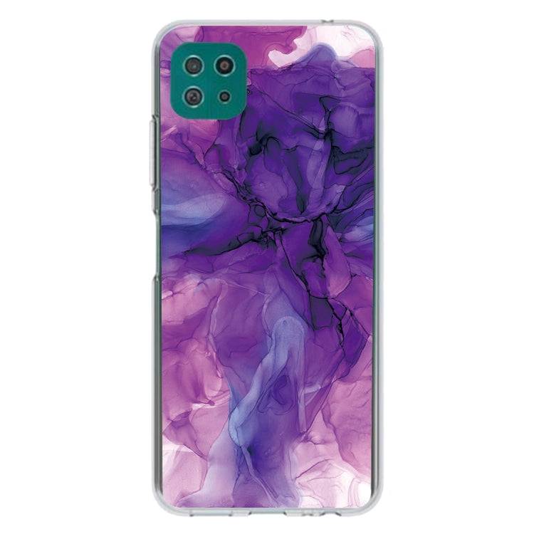 For Samsung Galaxy A22 5G Abstract Marble Pattern Protective Case