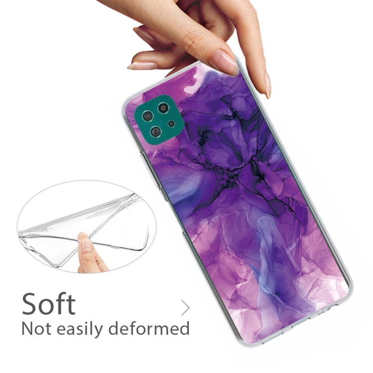 For Samsung Galaxy A22 5G Abstract Marble Pattern Protective Case