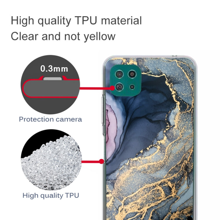 For Samsung Galaxy A22 5G Abstract Marble Pattern Protective Case