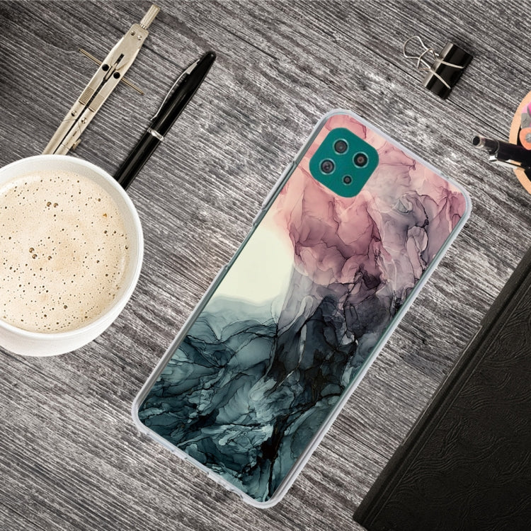 For Samsung Galaxy A22 5G Abstract Marble Pattern Protective Case