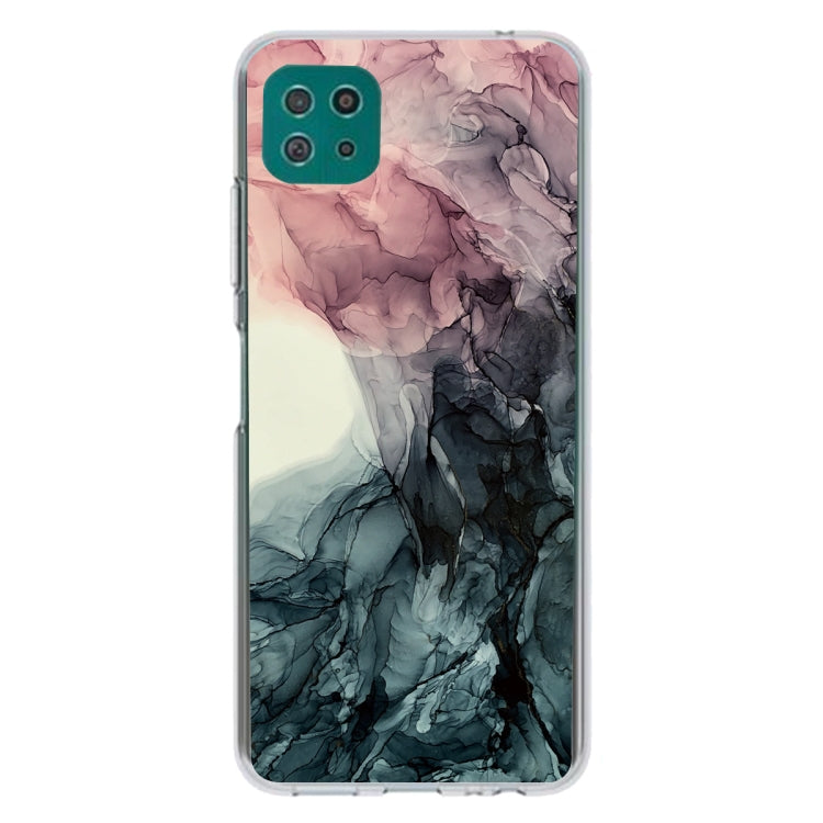 For Samsung Galaxy A22 5G Abstract Marble Pattern Protective Case