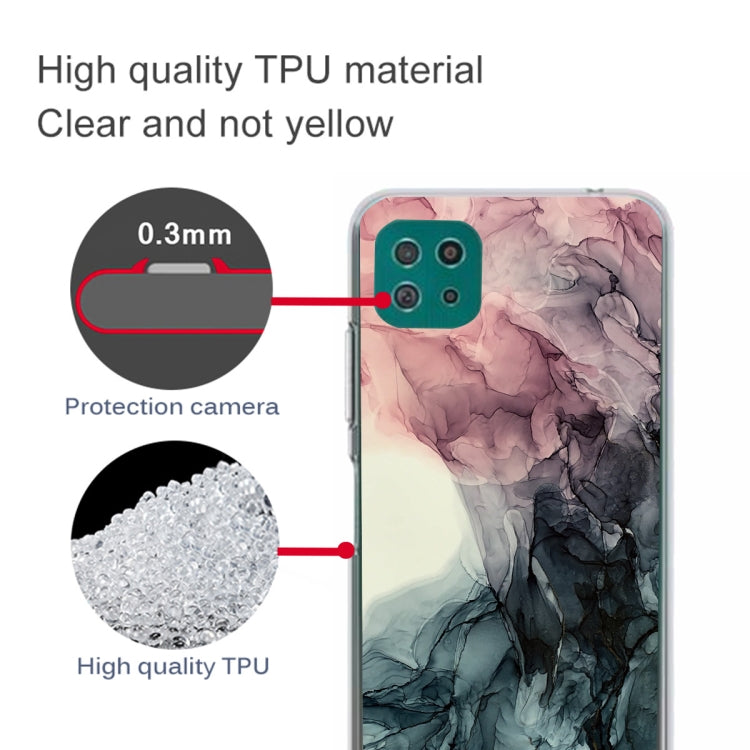 For Samsung Galaxy A22 5G Abstract Marble Pattern Protective Case