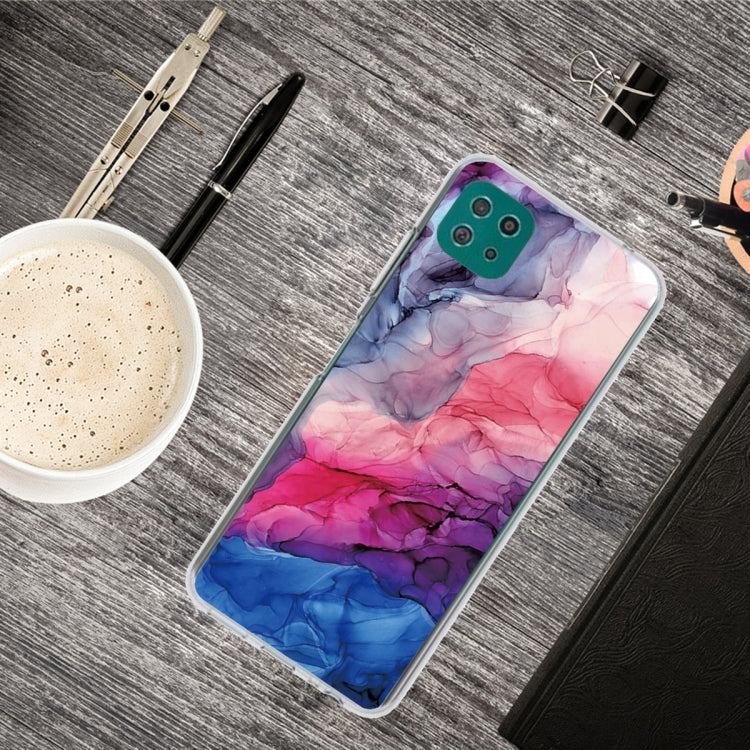 For Samsung Galaxy A22 5G Abstract Marble Pattern Protective Case