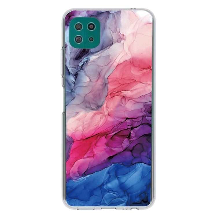 For Samsung Galaxy A22 5G Abstract Marble Pattern Protective Case