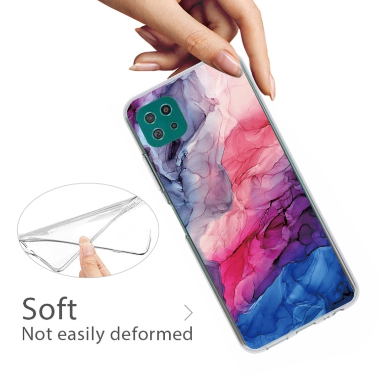 For Samsung Galaxy A22 5G Abstract Marble Pattern Protective Case