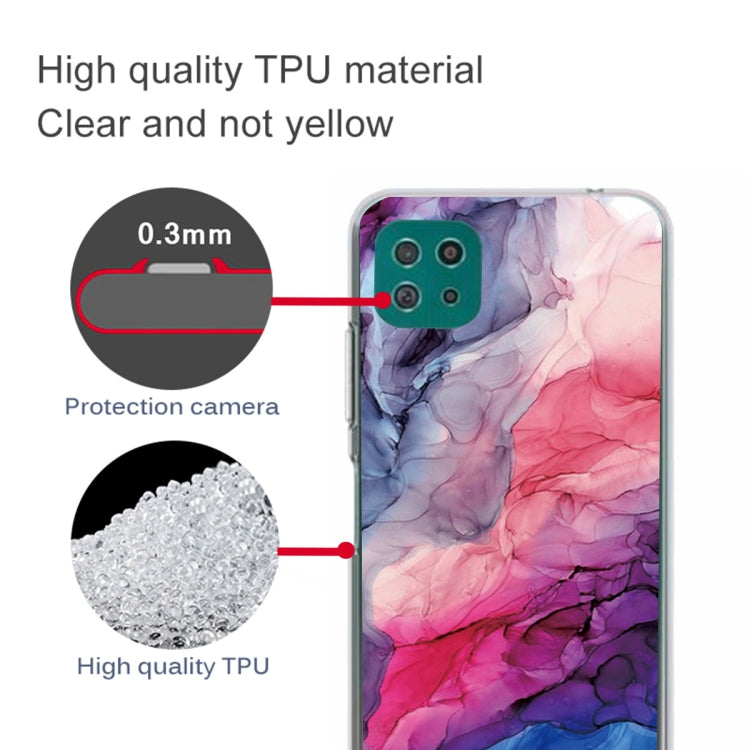 For Samsung Galaxy A22 5G Abstract Marble Pattern Protective Case
