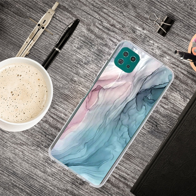For Samsung Galaxy A22 5G Abstract Marble Pattern Protective Case