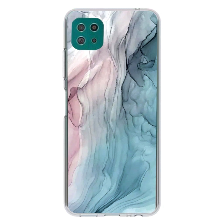 For Samsung Galaxy A22 5G Abstract Marble Pattern Protective Case