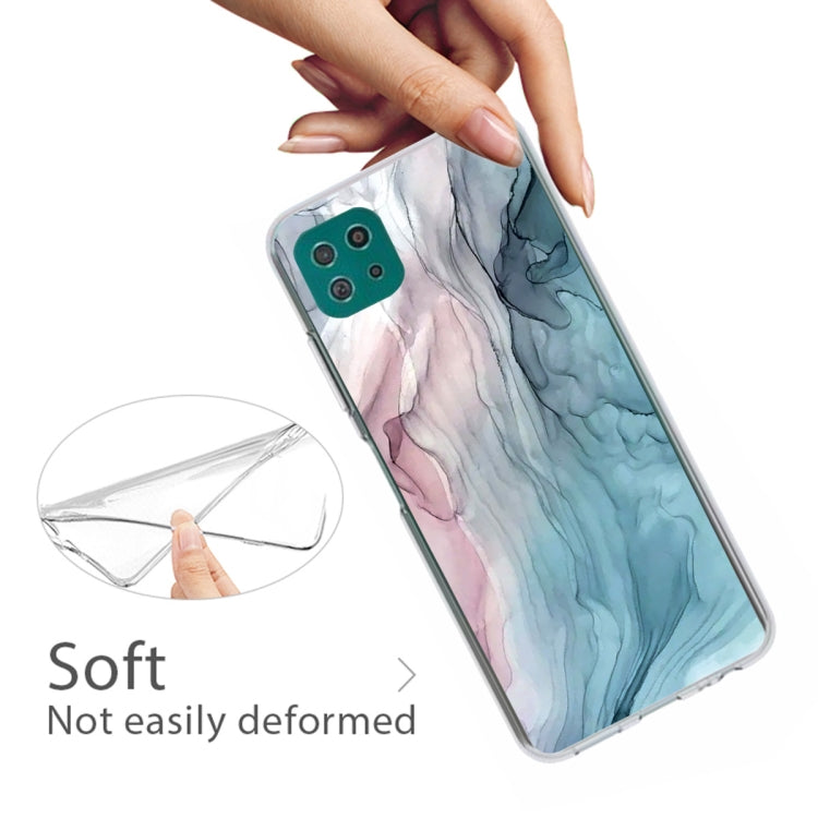 For Samsung Galaxy A22 5G Abstract Marble Pattern Protective Case