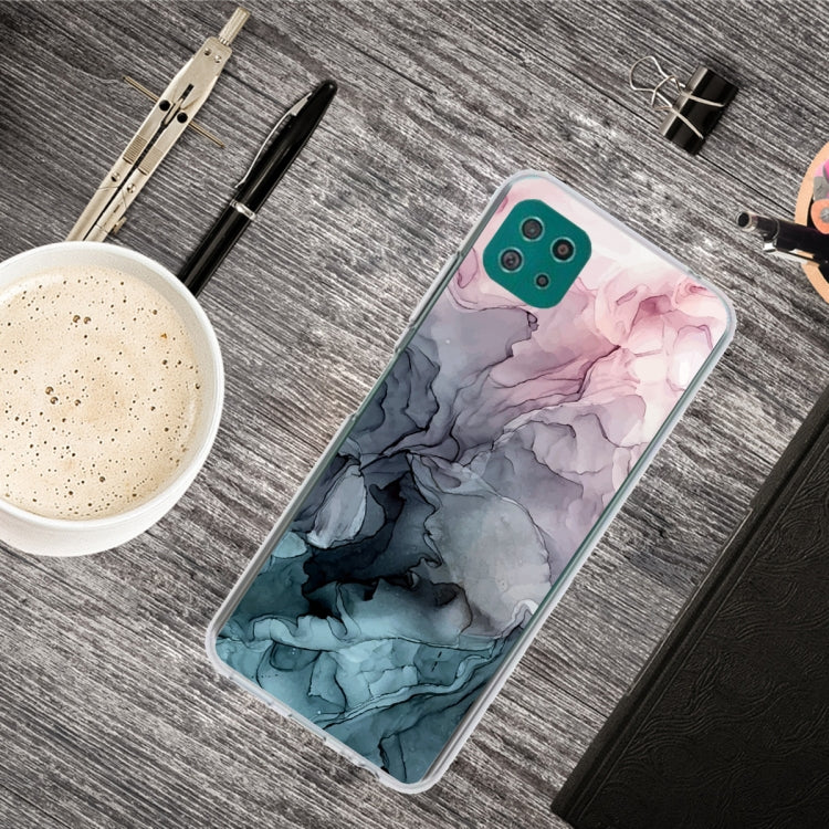 For Samsung Galaxy A22 5G Abstract Marble Pattern Protective Case
