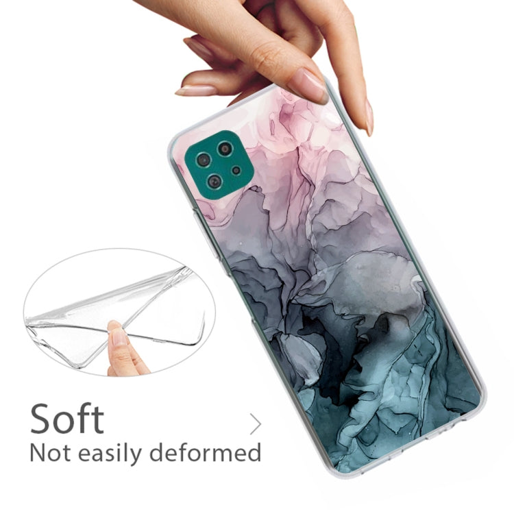 For Samsung Galaxy A22 5G Abstract Marble Pattern Protective Case