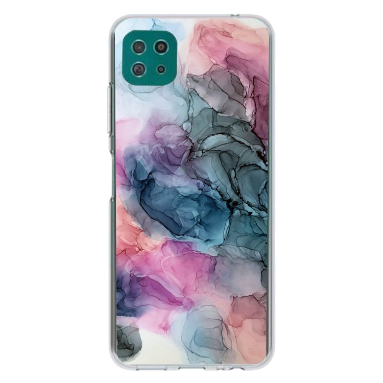 For Samsung Galaxy A22 5G Abstract Marble Pattern Protective Case