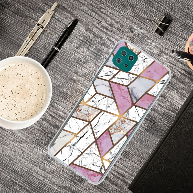 For Samsung Galaxy A22 5G Abstract Marble Pattern Protective Case