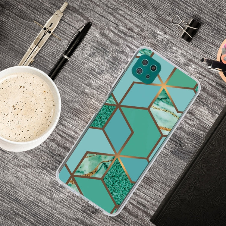 For Samsung Galaxy A22 5G Abstract Marble Pattern Protective Case