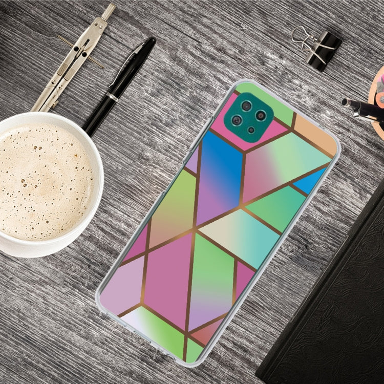 For Samsung Galaxy A22 5G Abstract Marble Pattern Protective Case