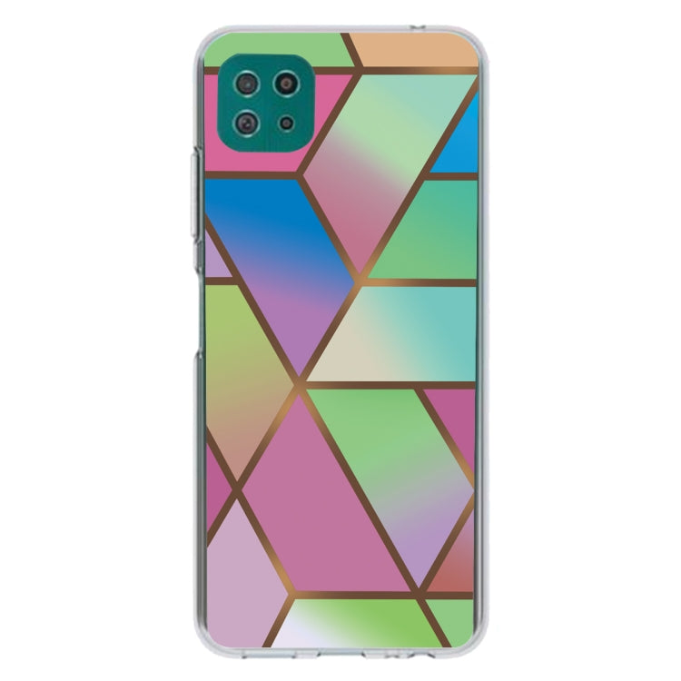 For Samsung Galaxy A22 5G Abstract Marble Pattern Protective Case