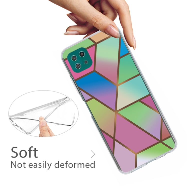 For Samsung Galaxy A22 5G Abstract Marble Pattern Protective Case