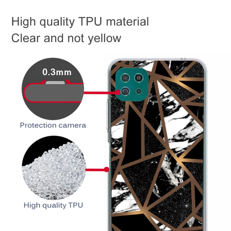 For Samsung Galaxy A22 5G Abstract Marble Pattern Protective Case