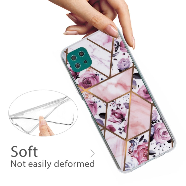For Samsung Galaxy A22 5G Abstract Marble Pattern Protective Case