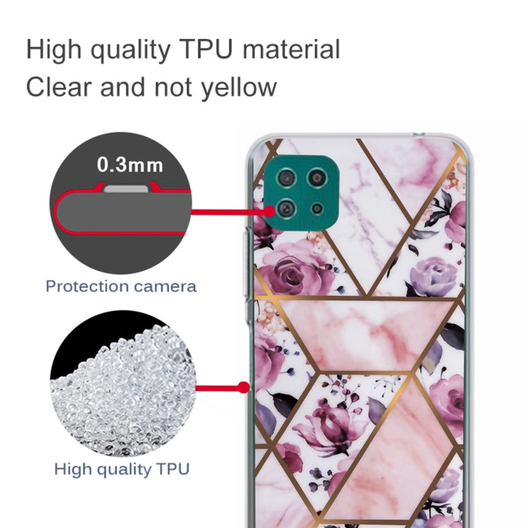 For Samsung Galaxy A22 5G Abstract Marble Pattern Protective Case