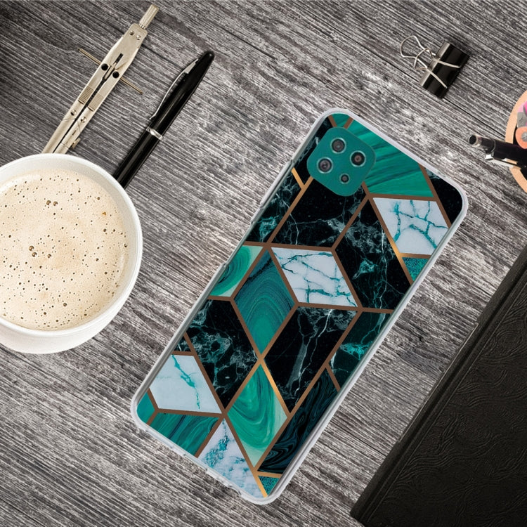 For Samsung Galaxy A22 5G Abstract Marble Pattern Protective Case