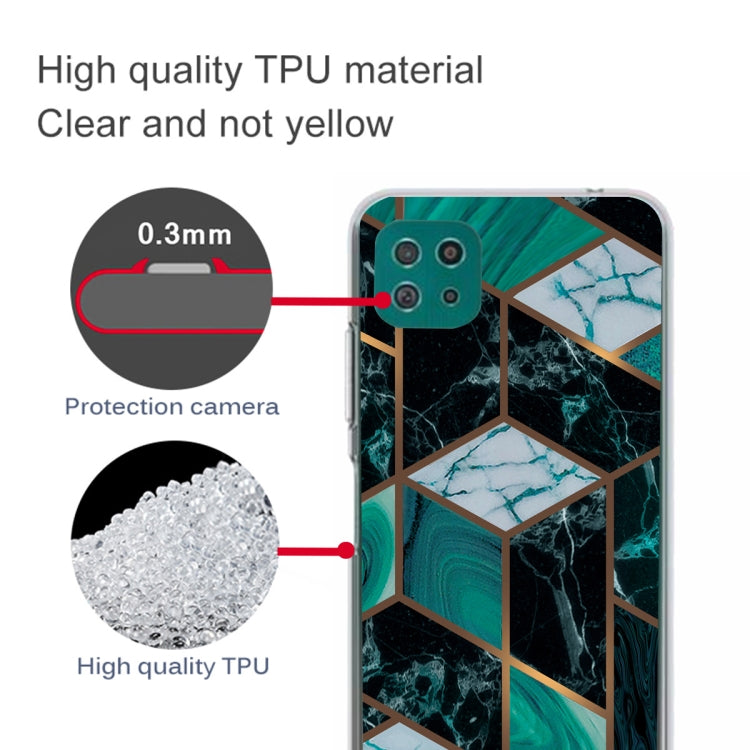 For Samsung Galaxy A22 5G Abstract Marble Pattern Protective Case