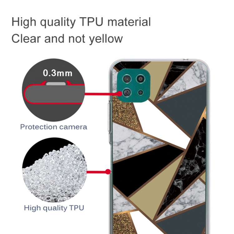 For Samsung Galaxy A22 5G Abstract Marble Pattern Protective Case