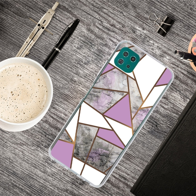 For Samsung Galaxy A22 5G Abstract Marble Pattern Protective Case