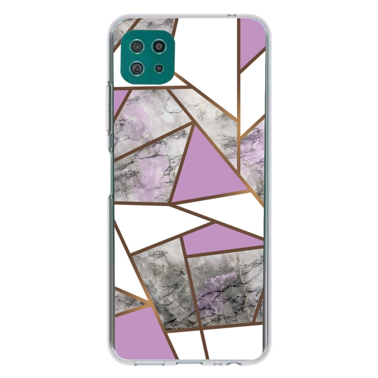 For Samsung Galaxy A22 5G Abstract Marble Pattern Protective Case