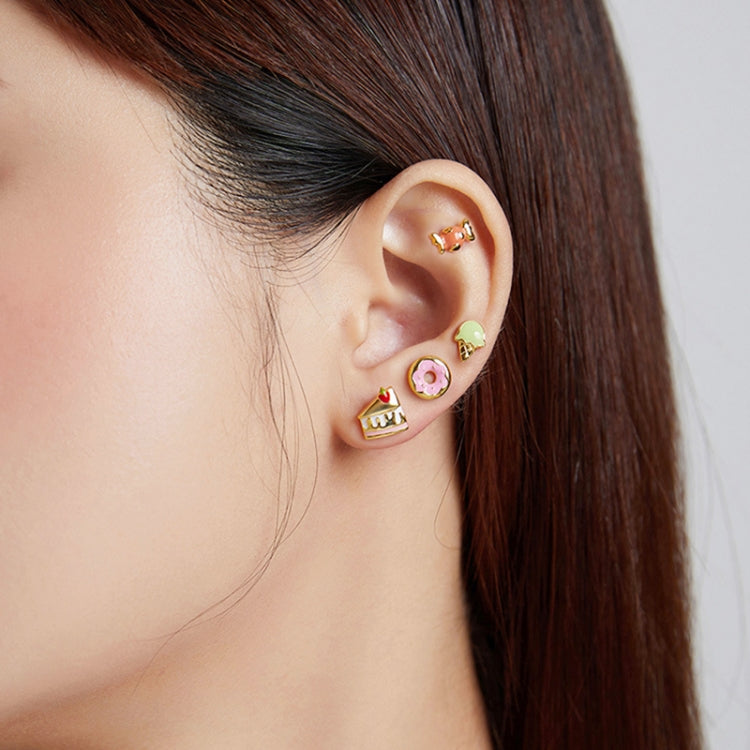 S925 Sterling Silver Candy Ear Studs Women Earrings