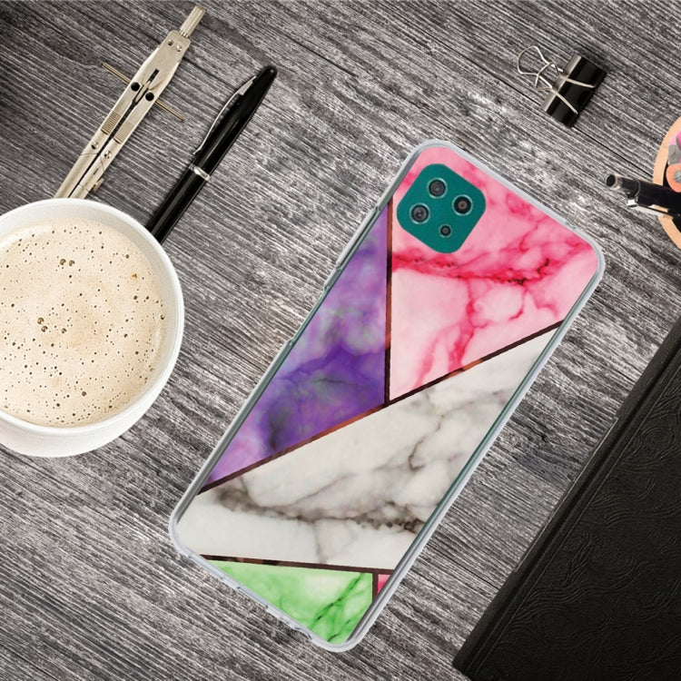 For Samsung Galaxy A22 5G Abstract Marble Pattern TPU Protective Case