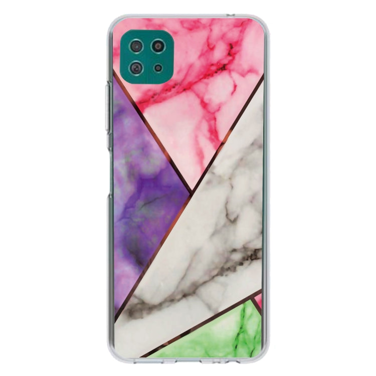 For Samsung Galaxy A22 5G Abstract Marble Pattern TPU Protective Case