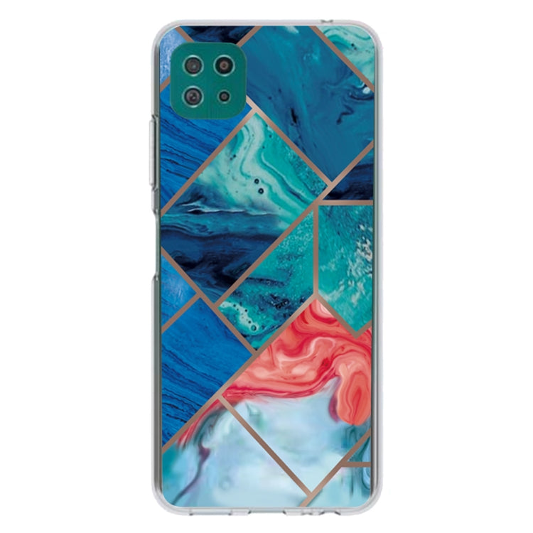 For Samsung Galaxy A22 5G Abstract Marble Pattern TPU Protective Case