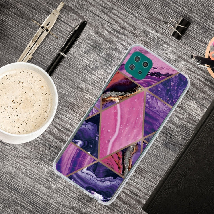 For Samsung Galaxy A22 5G Abstract Marble Pattern TPU Protective Case