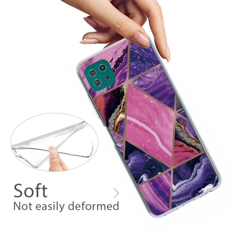 For Samsung Galaxy A22 5G Abstract Marble Pattern TPU Protective Case