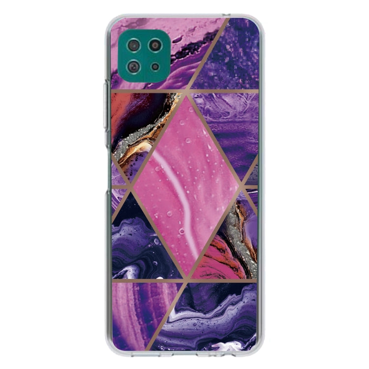 For Samsung Galaxy A22 5G Abstract Marble Pattern TPU Protective Case