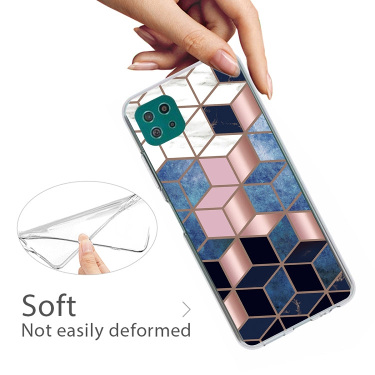 For Samsung Galaxy A22 5G Abstract Marble Pattern TPU Protective Case