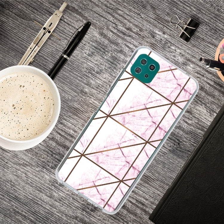 For Samsung Galaxy A22 5G Abstract Marble Pattern TPU Protective Case