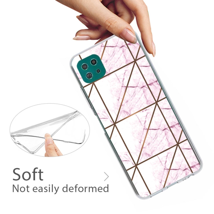 For Samsung Galaxy A22 5G Abstract Marble Pattern TPU Protective Case