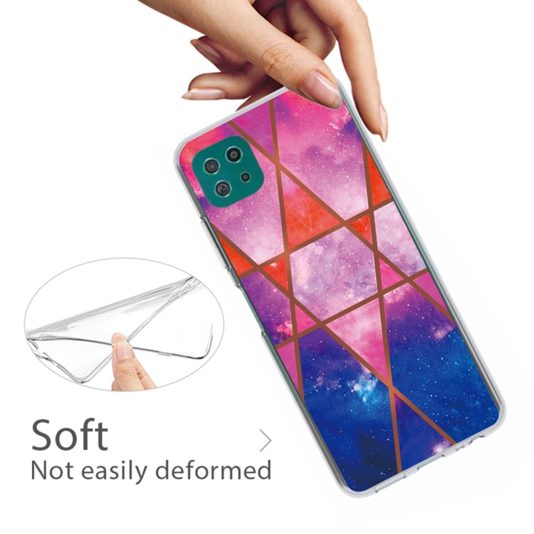For Samsung Galaxy A22 5G Abstract Marble Pattern TPU Protective Case