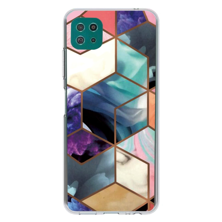 For Samsung Galaxy A22 5G Abstract Marble Pattern TPU Protective Case