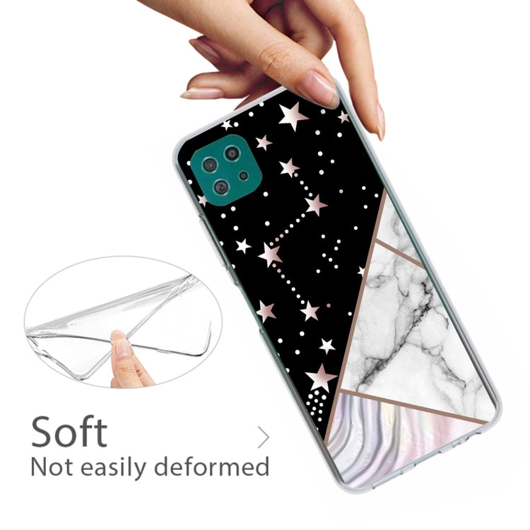 For Samsung Galaxy A22 5G Abstract Marble Pattern TPU Protective Case